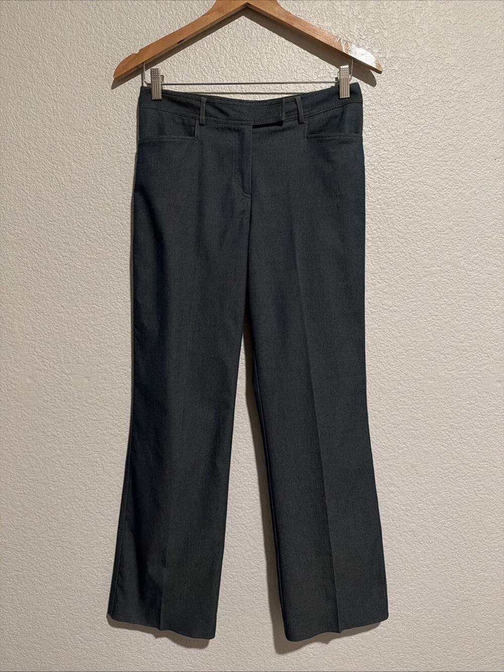 Cynthia Steffe Pants Straight Leg Old Money Luxury Career Blue Stretch 29X29 USA